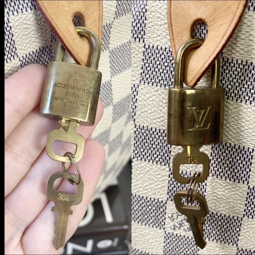🦋✨AZUR SPEEDY✨🦋 Auth Louis Vuitton Damier 30 Bag - Picture 11 of 12